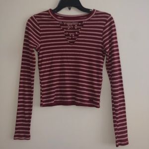 Long Sleeve Striped Hollister Shirt